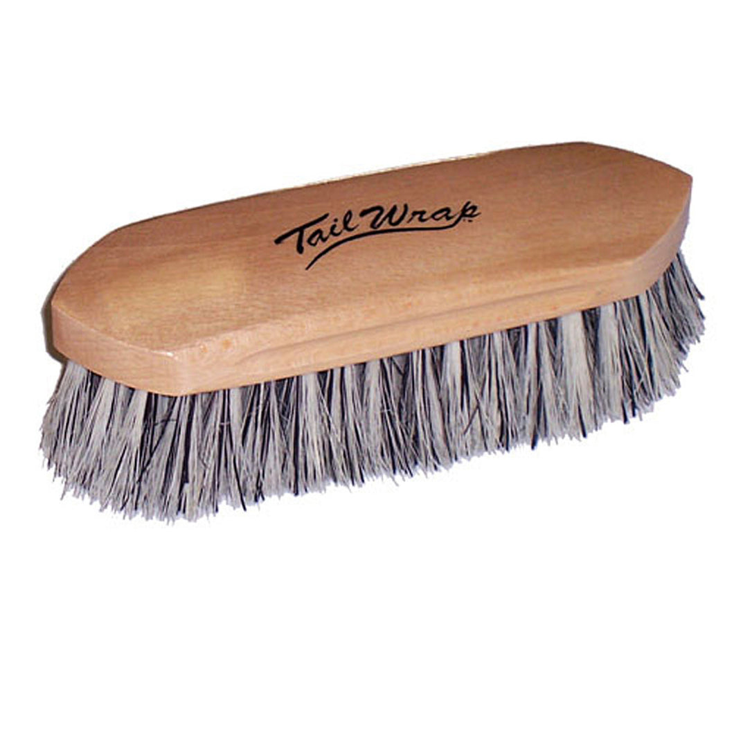 TAILWRAP PROFESSIONAL WOODEN BLOCK GREY UNION FIBER DANDY BRUSH